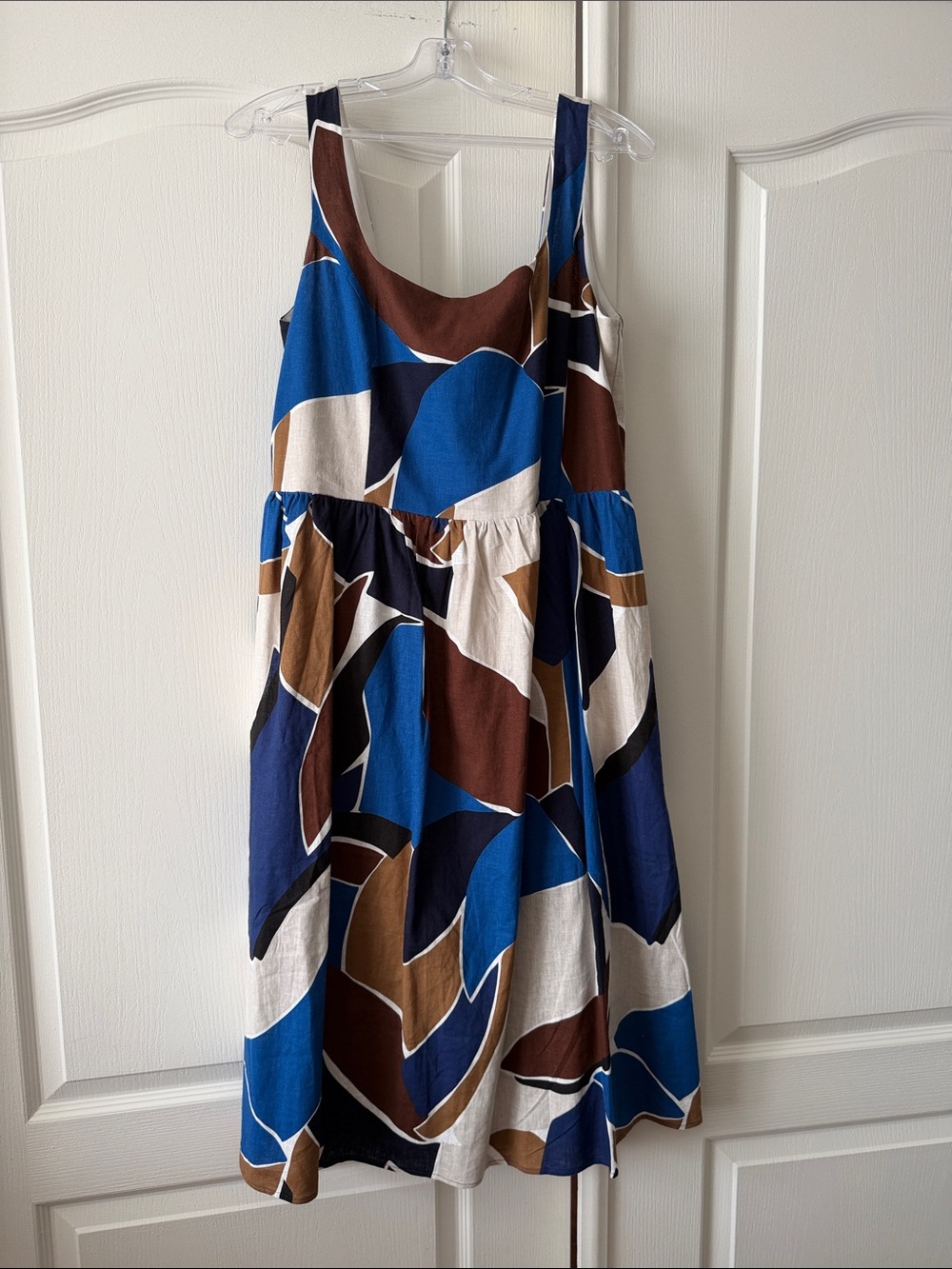 NWT Linen blend Sleeveless Midi Dress